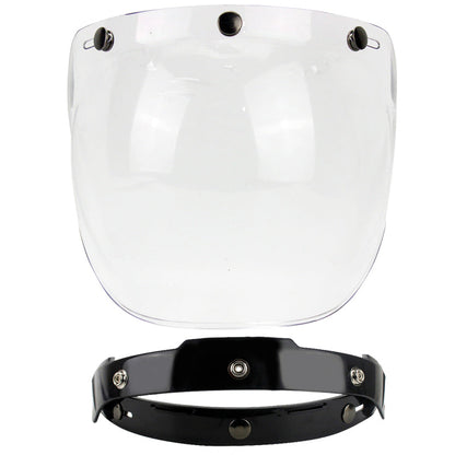 Motorcycle Open Face Helmet Double D Buckle DOT Standard