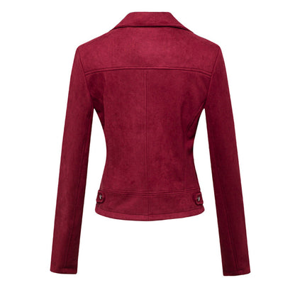 Women's Suede Moto Jacket