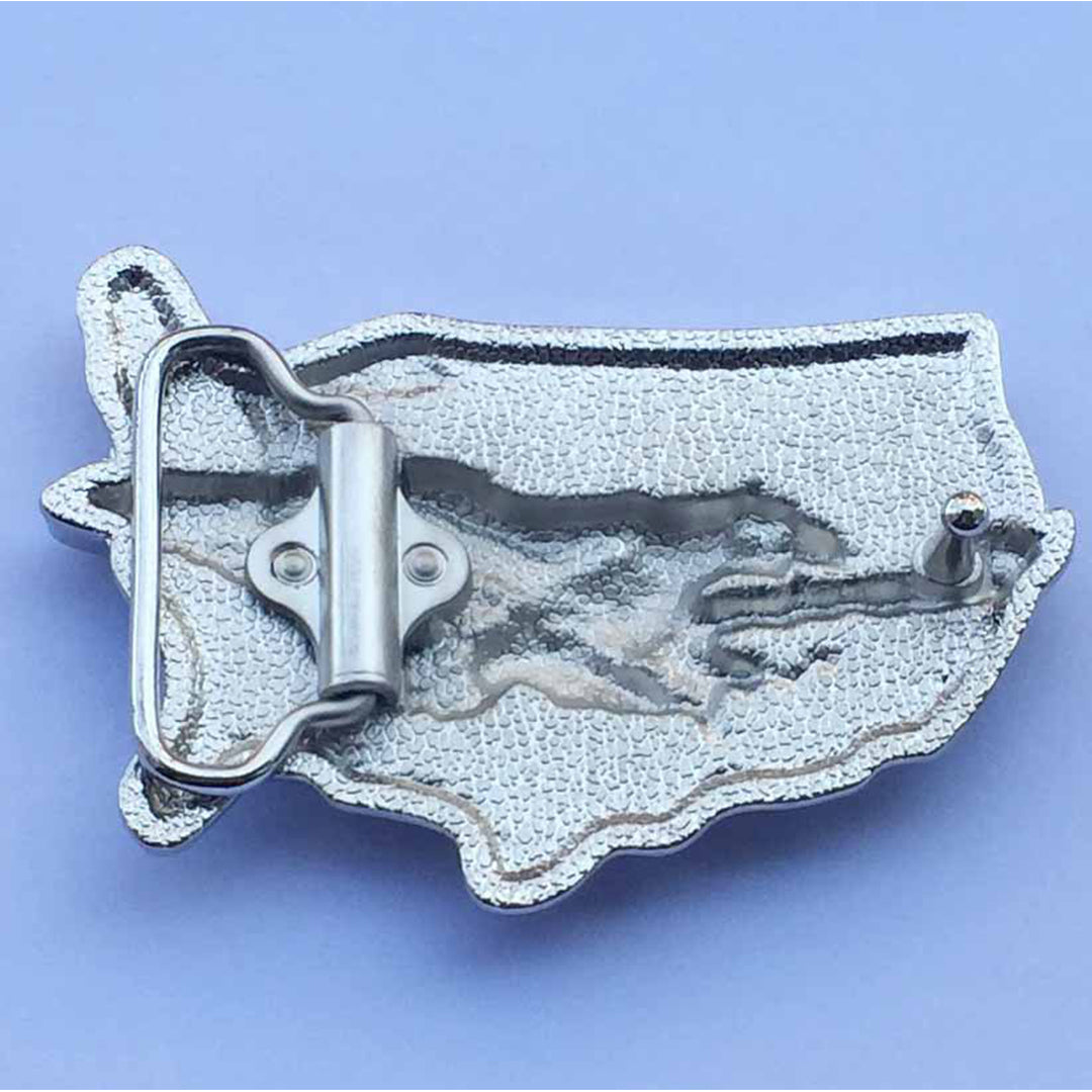American Map Soaring Eagle Belt Buckle