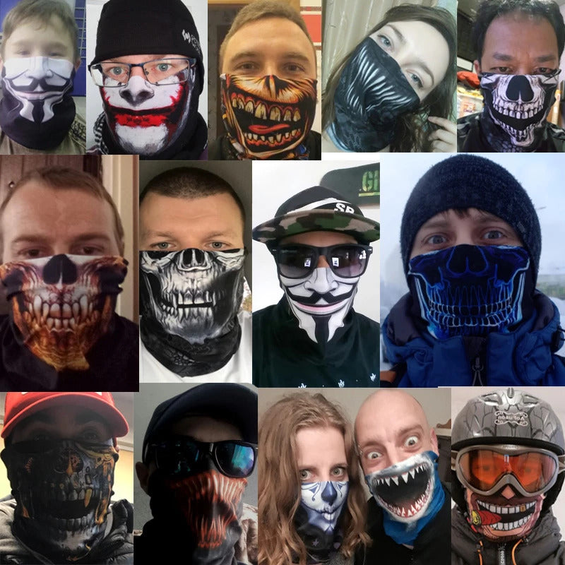 15 in 1 Motorcycle Neck Gaiter Headwear