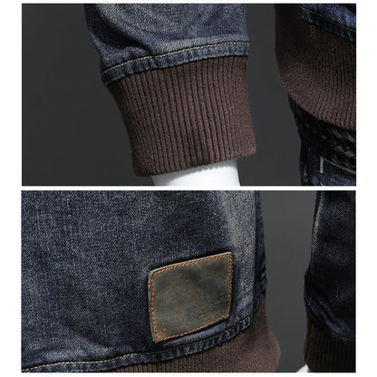 Men's Casual Distressed Denim Jacket