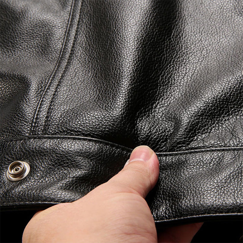 Men's Riding Cowhide Leather Vest
