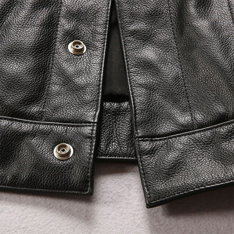 Men's Riding Cowhide Leather Vest