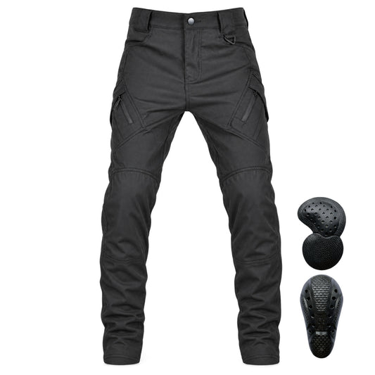 Men’s VX6 Fleece-Lined Water-Repellent Riding Trousers — black product on white background