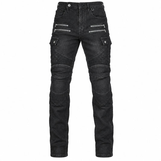 Fierce 4 Men's Winter Fleece-lined Motorcycle Jeans — main product on white background