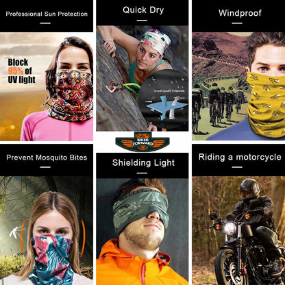15 in 1 Motorcycle Neck Gaiter Headwear