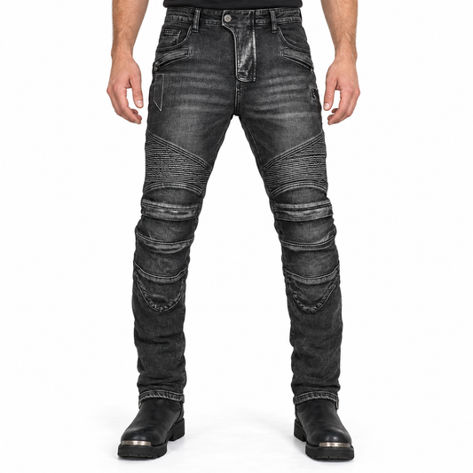 Nomad 3 Men’s Armoured Motorcycle Riding Jeans – model front