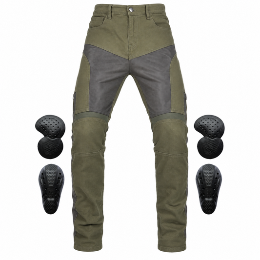 Noir 22 Men’s Summer Mesh Motorcycle Jeans – product green – Green