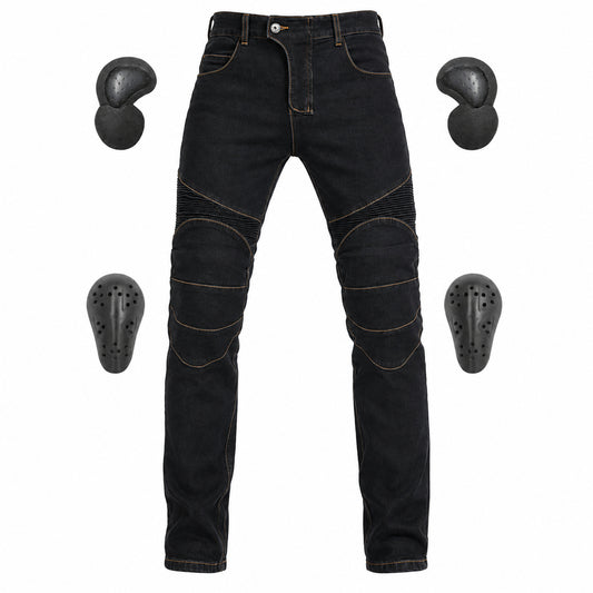 Motorcycle Riding N97 Jeans With Knee Pads – product black view