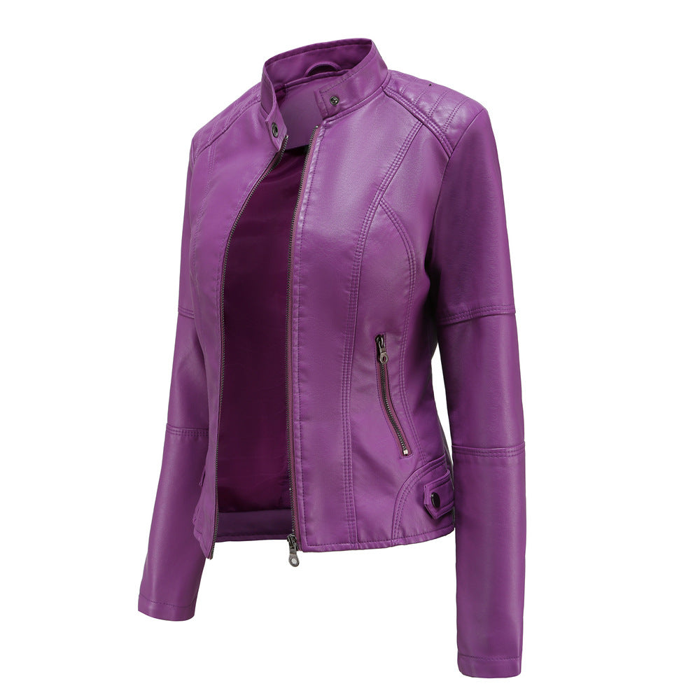 Women's Essential Faux Leather Biker Jacket