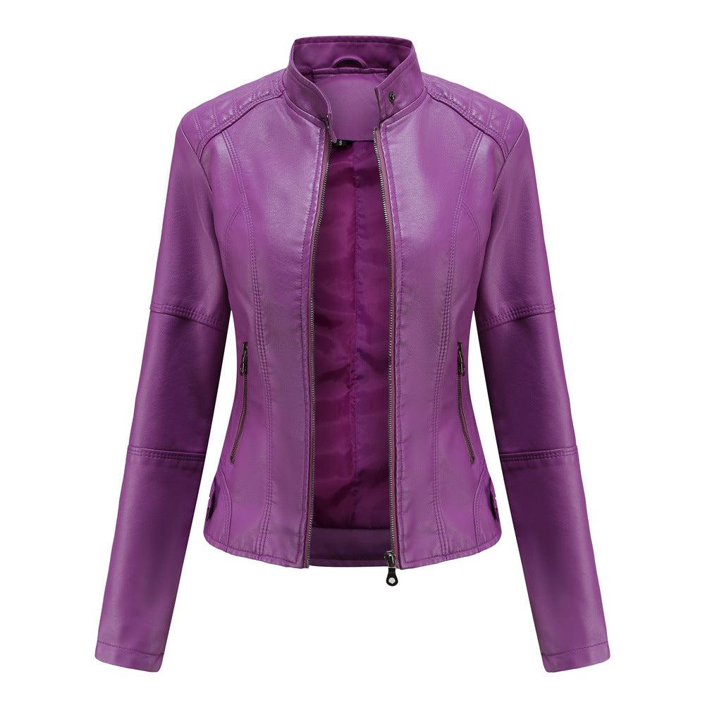 Women's Essential Faux Leather Biker Jacket