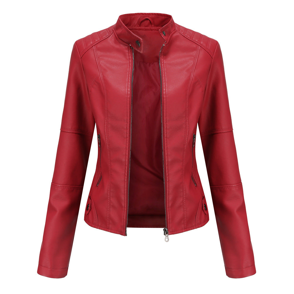 Women's Essential Faux Leather Biker Jacket
