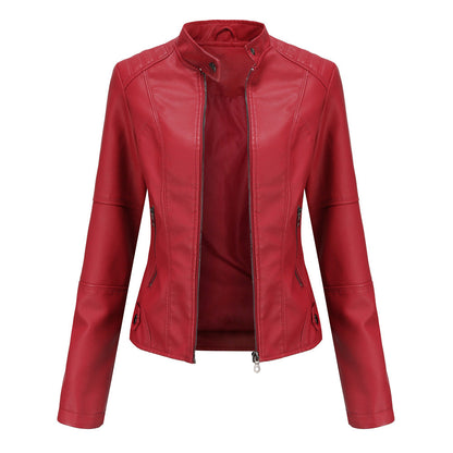 Women's Essential Faux Leather Biker Jacket